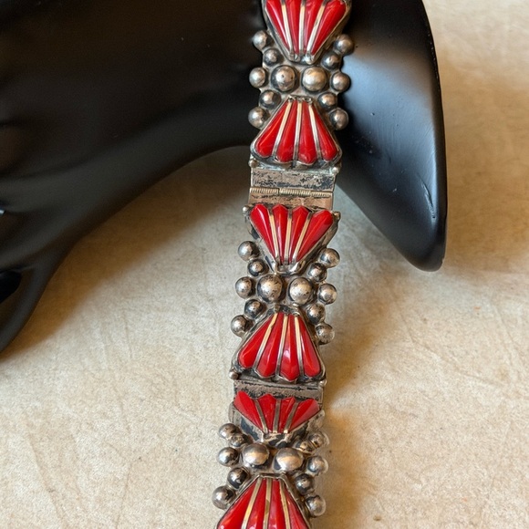 Vintage Sterling Silver Mexico Link Bracelet - Picture 13 of 13